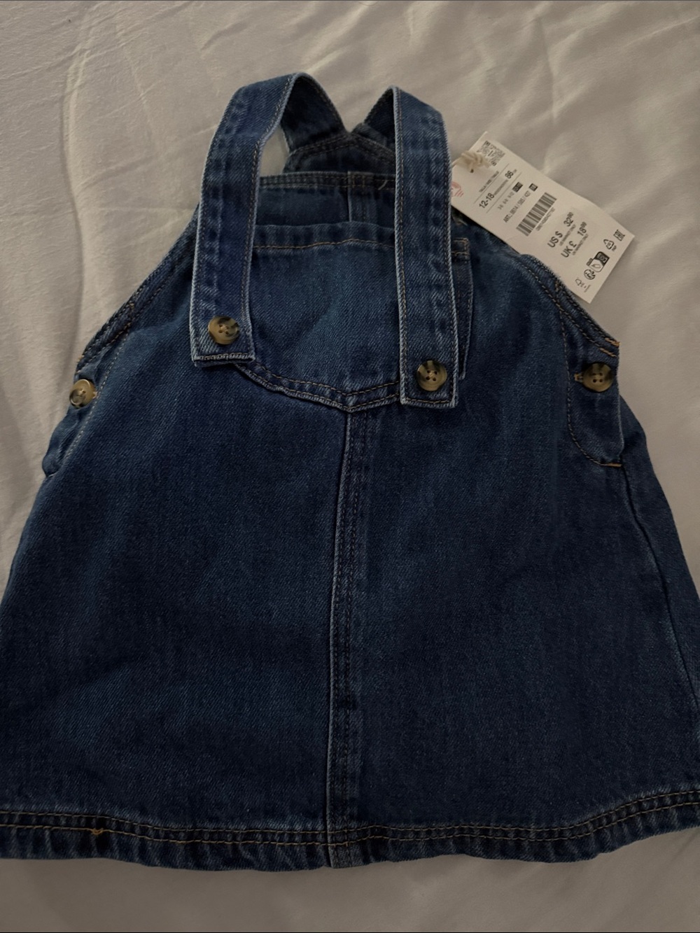ZARA NWT Denim Overall Dress